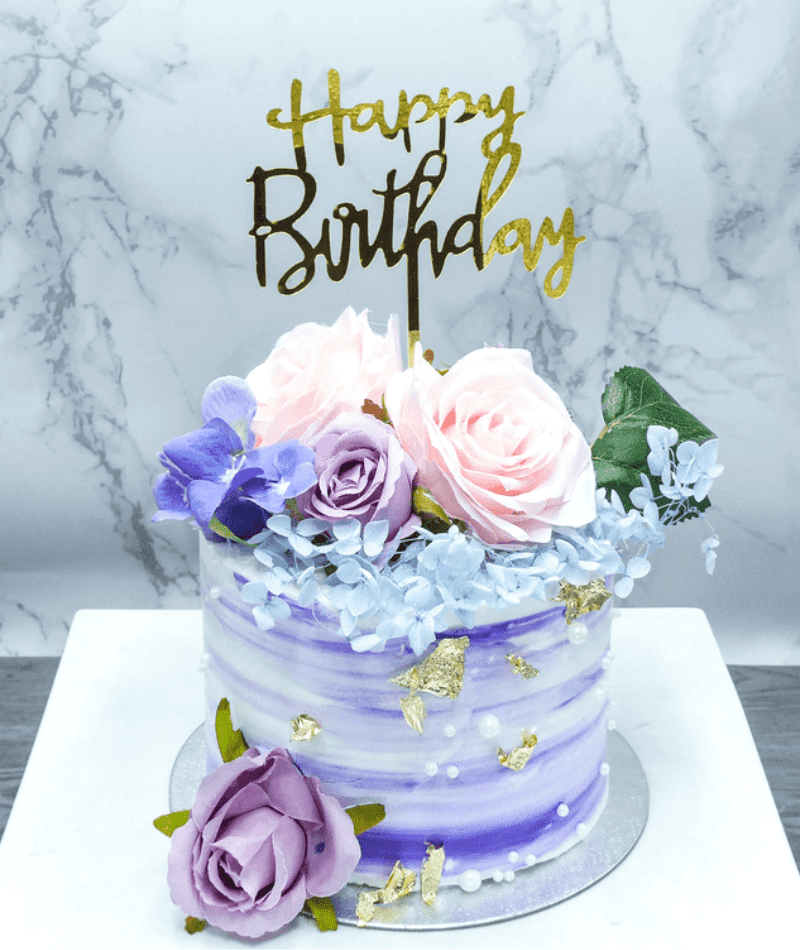 紫醉花花蛋糕
