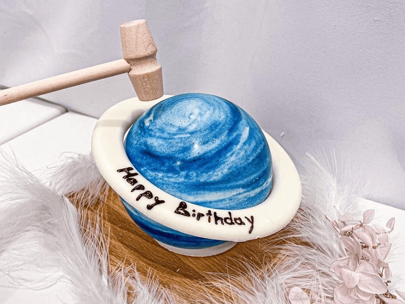 迷你海王藍星球蛋糕