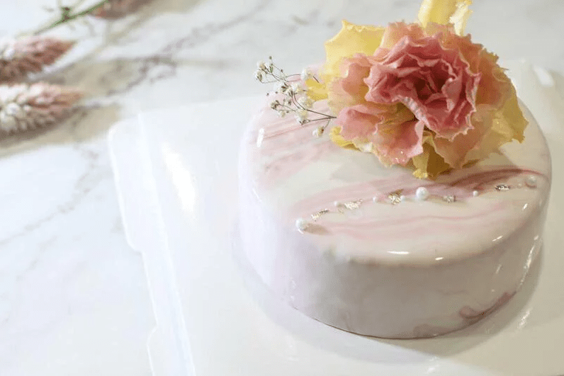 Cake Aholic灰粉色雲石蛋糕