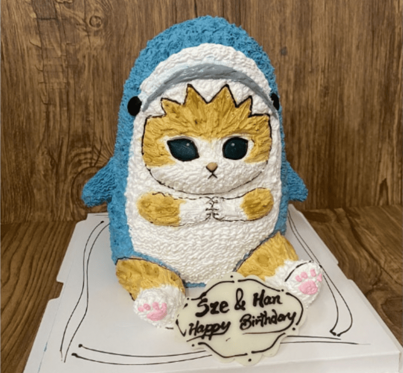 Mofusand鯊魚貓蛋糕