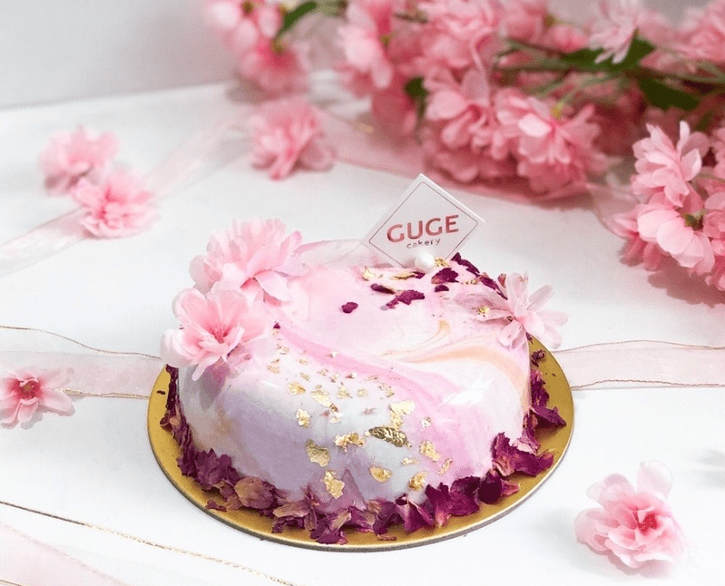 Guge Cakery Sakura - Pastel Pink蛋糕